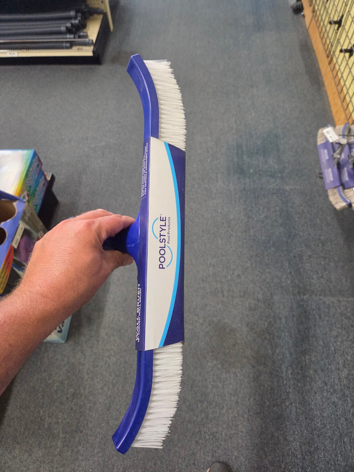 PoolStyle 18-inch Economy Poly-Bristle Pool Brush